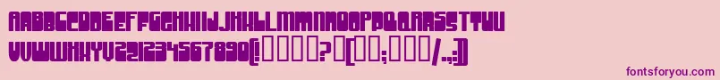 GrooveMachineUprightBold Font – Purple Fonts on Pink Background