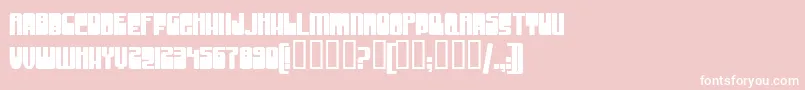 GrooveMachineUprightBold Font – White Fonts on Pink Background