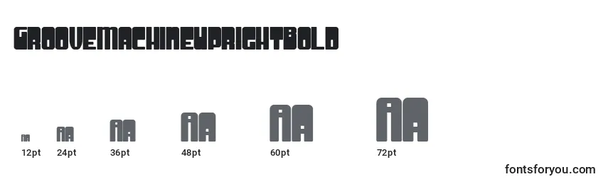 GrooveMachineUprightBold Font Sizes