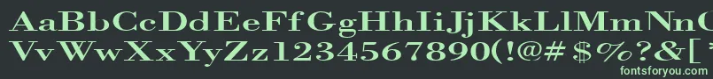 フォントOrgrex – 黒い背景に緑の文字