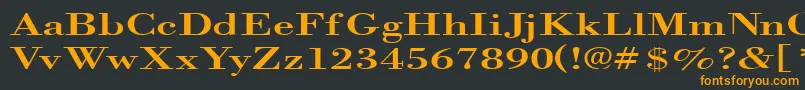 Orgrex Font – Orange Fonts on Black Background
