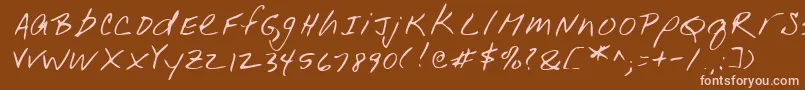 En savoir plus sur la police Lehn001 Police Lehn001 – polices roses sur fond brun