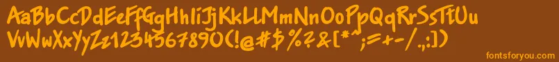 More about Jakobxc Font Jakobxc Font – Orange Fonts on Brown Background