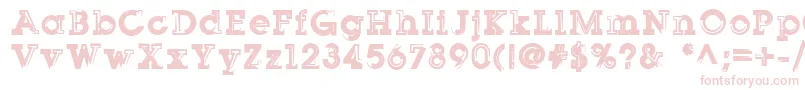 Sqserifthree Font – Pink Fonts on White Background