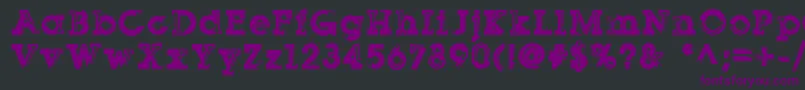 Sqserifthree Font – Purple Fonts on Black Background