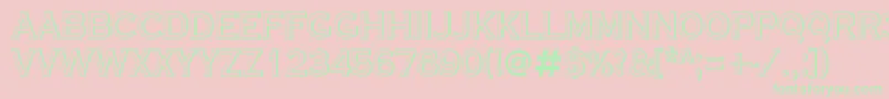 ACoppergothtitulsh Font – Green Fonts on Pink Background