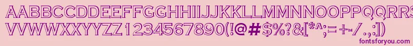 ACoppergothtitulsh Font – Purple Fonts on Pink Background