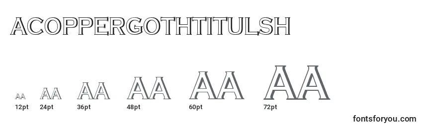 Размеры шрифта ACoppergothtitulsh