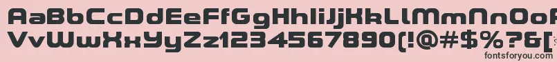 ASpaceHeavyDemo Font – Black Fonts on Pink Background