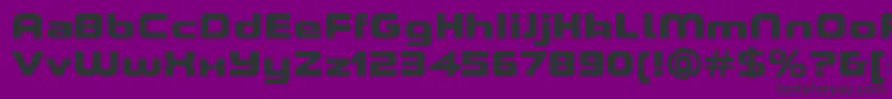 Шрифт ASpaceHeavyDemo – чёрные шрифты на фиолетовом фоне