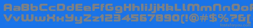 ASpaceHeavyDemo Font – Gray Fonts on Blue Background