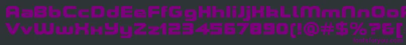 ASpaceHeavyDemo Font – Purple Fonts on Black Background