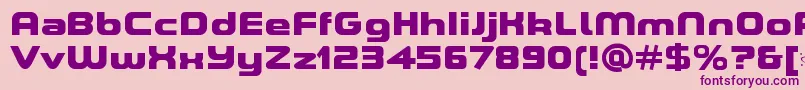 fuente ASpaceHeavyDemo – Fuentes Moradas Sobre Fondo Rosa