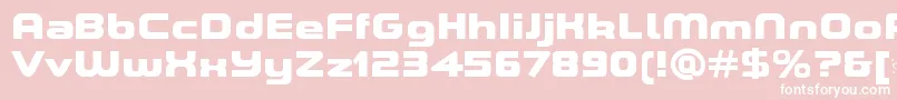 ASpaceHeavyDemo Font – White Fonts on Pink Background