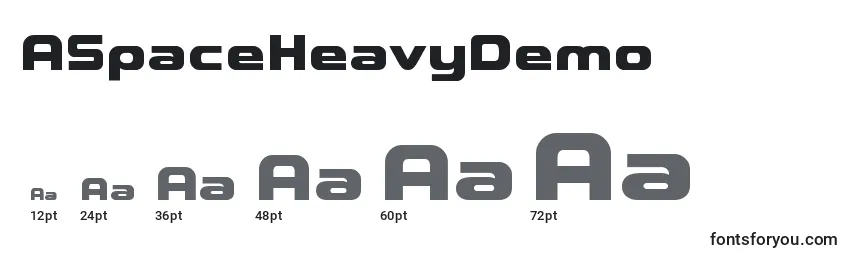 ASpaceHeavyDemo Font Sizes
