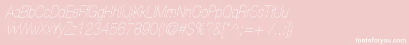 Heaveneticacond2Ultoblsh Font – White Fonts on Pink Background