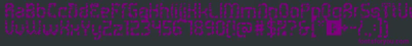 5metrikLightAlien Font – Purple Fonts on Black Background