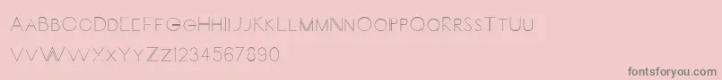 Шрифт Carrinady – серые шрифты на розовом фоне