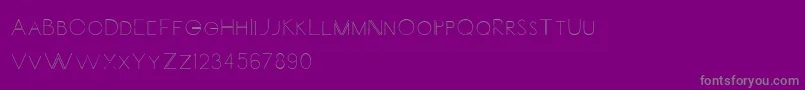 Carrinady Font – Gray Fonts on Purple Background