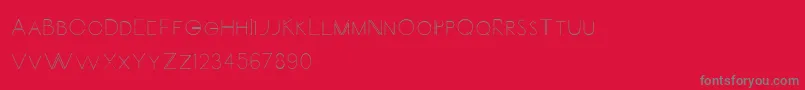 Carrinady Font – Gray Fonts on Red Background