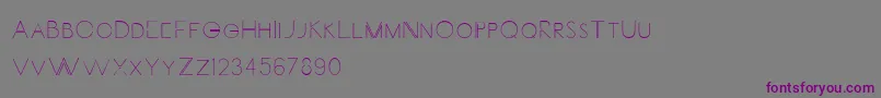 Carrinady Font – Purple Fonts on Gray Background