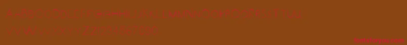Carrinady Font – Red Fonts on Brown Background