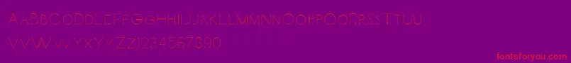 Carrinady Font – Red Fonts on Purple Background