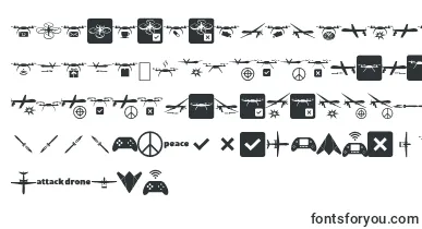 Droneattack font – Fonts Icons