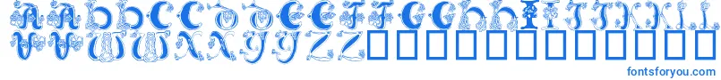 CelticKnot Font – Blue Fonts on White Background
