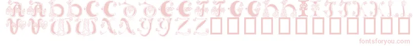 CelticKnot-Schriftart – Rosa Schriften auf weißem Hintergrund