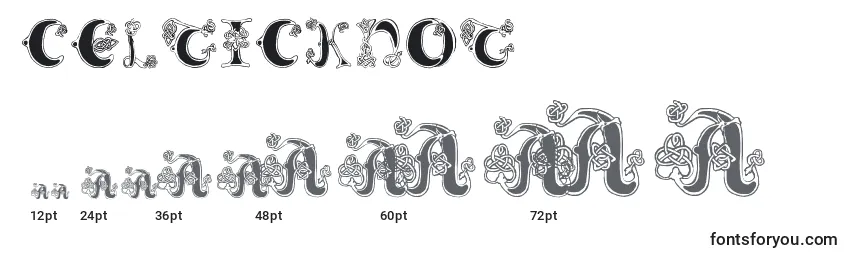 CelticKnot Font Sizes