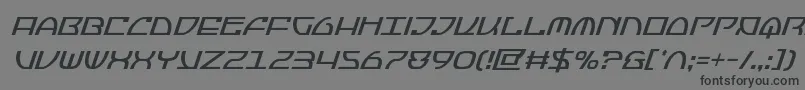 フォントJumptroopscondital – 黒い文字の灰色の背景