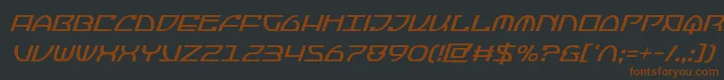 Jumptroopscondital Font – Brown Fonts on Black Background