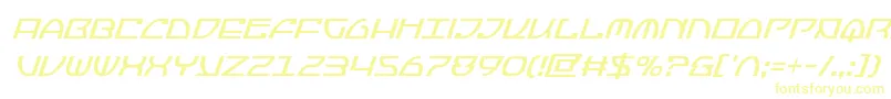 Шрифт Jumptroopscondital – жёлтые шрифты