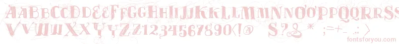 Vtks Velhos Tempos Font – Pink Fonts on White Background