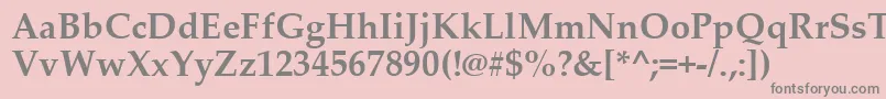 PalatinoLinotypeРџРѕР»СѓР¶РёСЂРЅС‹Р№ Font – Gray Fonts on Pink Background