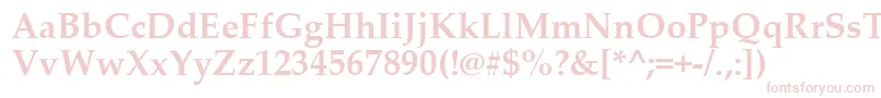 PalatinoLinotypeРџРѕР»СѓР¶РёСЂРЅС‹Р№ Font – Pink Fonts on White Background