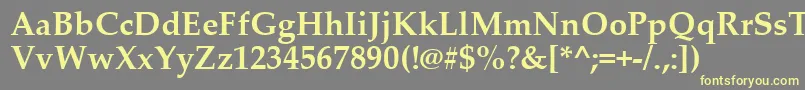 Fonte PalatinoLinotypeРџРѕР»СѓР¶РёСЂРЅС‹Р№ – fontes amarelas em um fundo cinza