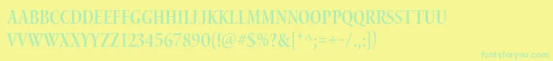 More about WaterstitlingproSbcn Font WaterstitlingproSbcn Font – Green Fonts on Yellow Background