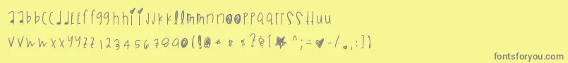 Шрифт Blackmambadg – серые шрифты на жёлтом фоне