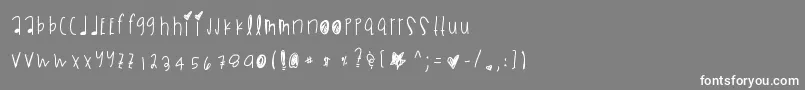 Blackmambadg Font – White Fonts on Gray Background