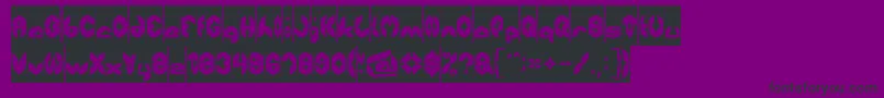 AirplaneInverse Font – Black Fonts on Purple Background