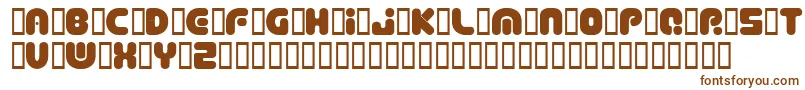 Шрифт DepthChargeSemiphat – коричневые шрифты на белом фоне