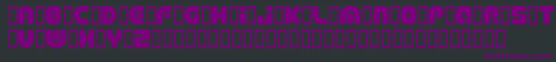 DepthChargeSemiphat Font – Purple Fonts on Black Background