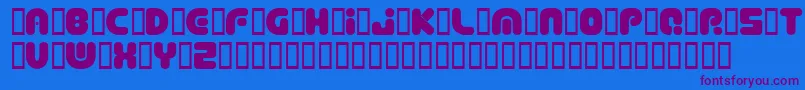 Шрифт DepthChargeSemiphat – фиолетовые шрифты на синем фоне