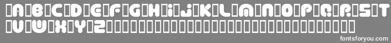 DepthChargeSemiphat Font – White Fonts on Gray Background