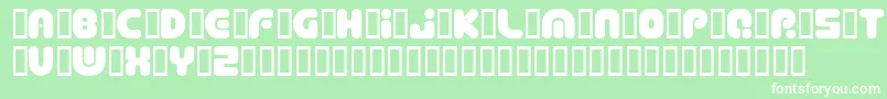 DepthChargeSemiphat Font – White Fonts on Green Background
