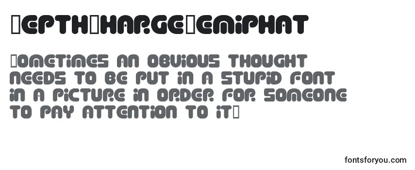 Review of the DepthChargeSemiphat Font