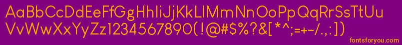 LouisGeorgeCafe Font – Orange Fonts on Purple Background