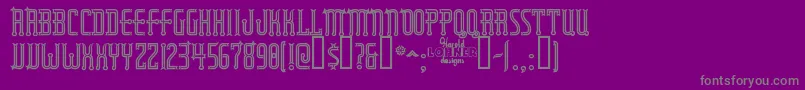 Police Rubaiyatengraved – polices grises sur fond violet